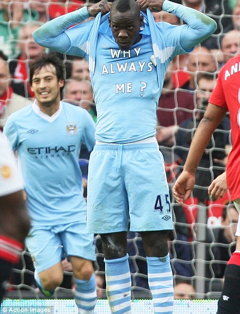 'He set fireworks off in my kitchen and chased me round my house!': Micah Richards reveals shocking new story about Mario Balotelli's antics at Manchester City