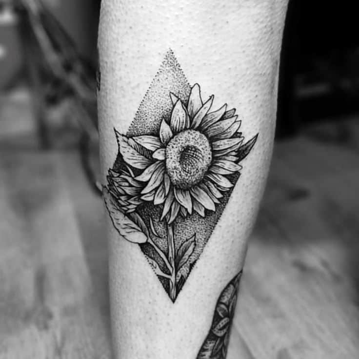 135+ Sunflower tattoo ideas: A reminder of joyful energy with you wherever you go