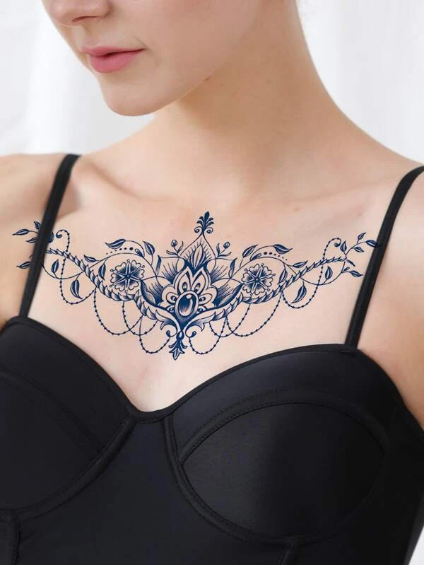 Top 50+ Stunning Chest Tattoo Designs to Brighten Your Chest Girly