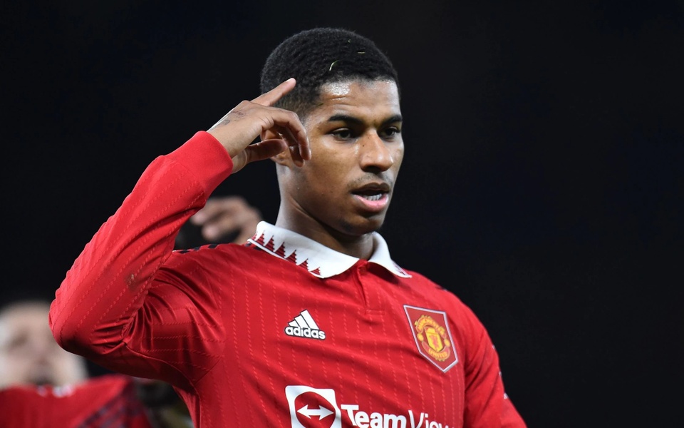 The origin of the celebratory head-pointing symbol that Marcus Rashford uses the most to this day