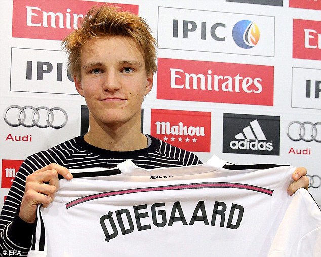 The 16-year-old boy Martin Odegaard who went from playing football in Norway to earning £40,000 a week alongside Cristiano Ronaldo at Real Madrid to Arsenal captain