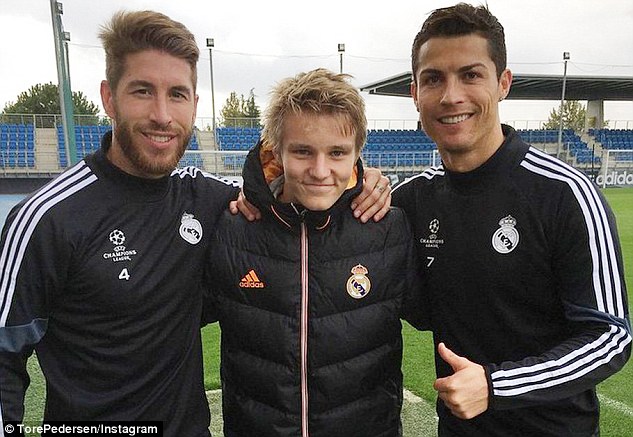 The 16-year-old boy Martin Odegaard who went from playing football in Norway to earning £40,000 a week alongside Cristiano Ronaldo at Real Madrid to Arsenal captain