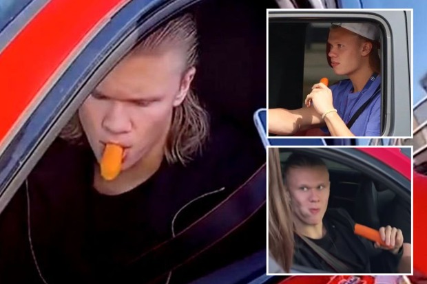 Fans are in hysterics as they realise Erling Haaland’s bizarre habit of always eating carrots – AmazingUnitedState.Com