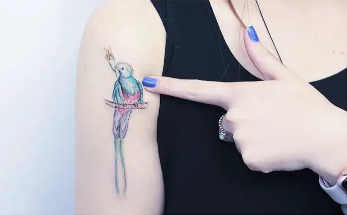 30 Subtle and delicate pastel tattoos