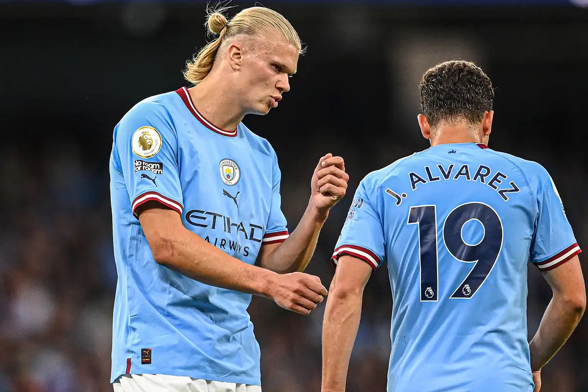 Julian Alvarez opens up on Erling Haaland relationship and reveals Man City ace's favourite club