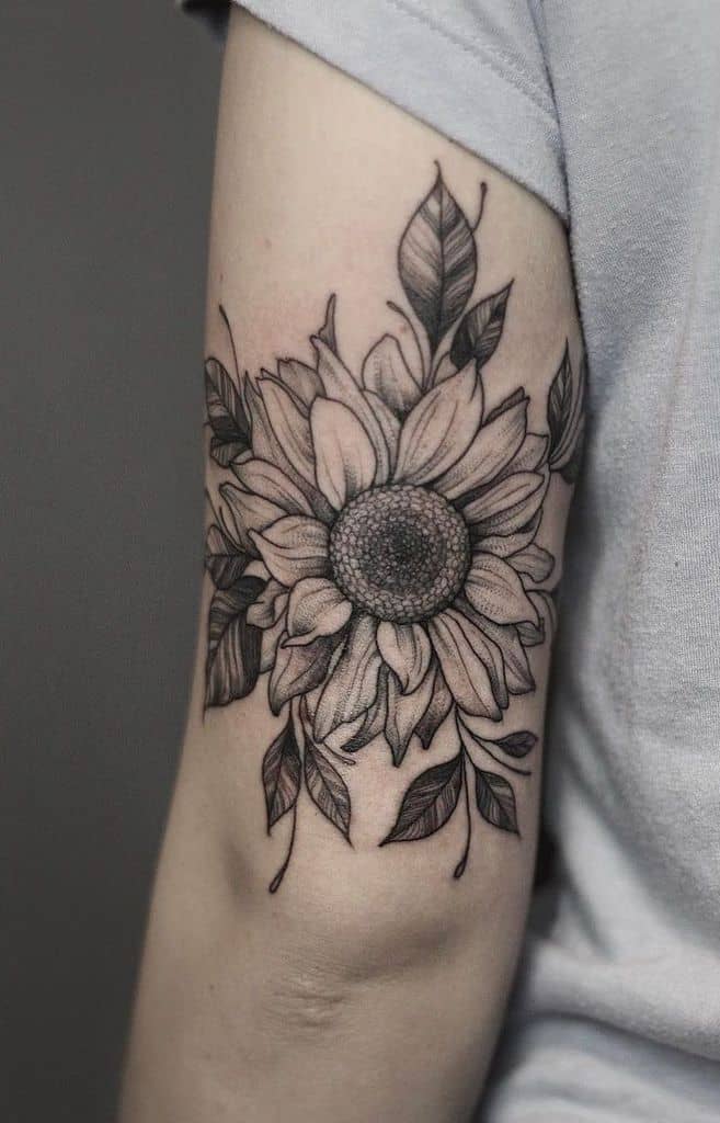 135+ Sunflower tattoo ideas: A reminder of joyful energy with you wherever you go