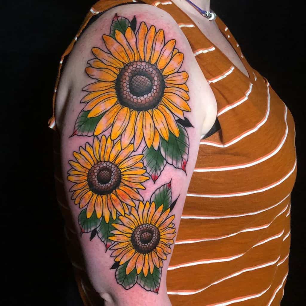 135+ Sunflower tattoo ideas: A reminder of joyful energy with you wherever you go