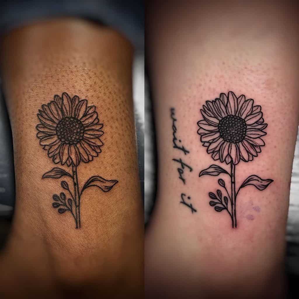 135+ Sunflower tattoo ideas: A reminder of joyful energy with you wherever you go