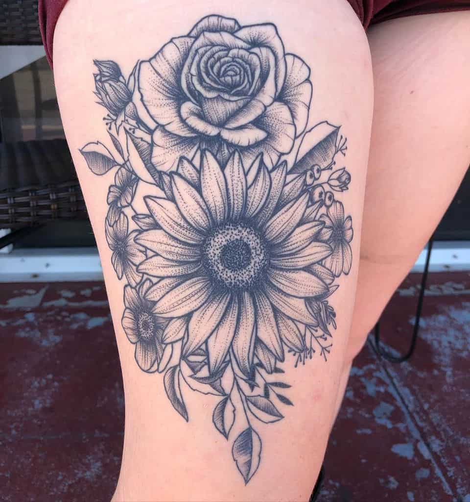 135+ Sunflower tattoo ideas: A reminder of joyful energy with you wherever you go