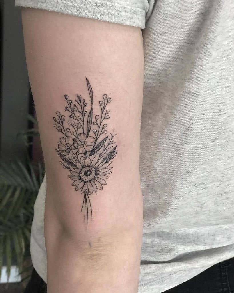 135+ Sunflower tattoo ideas: A reminder of joyful energy with you wherever you go