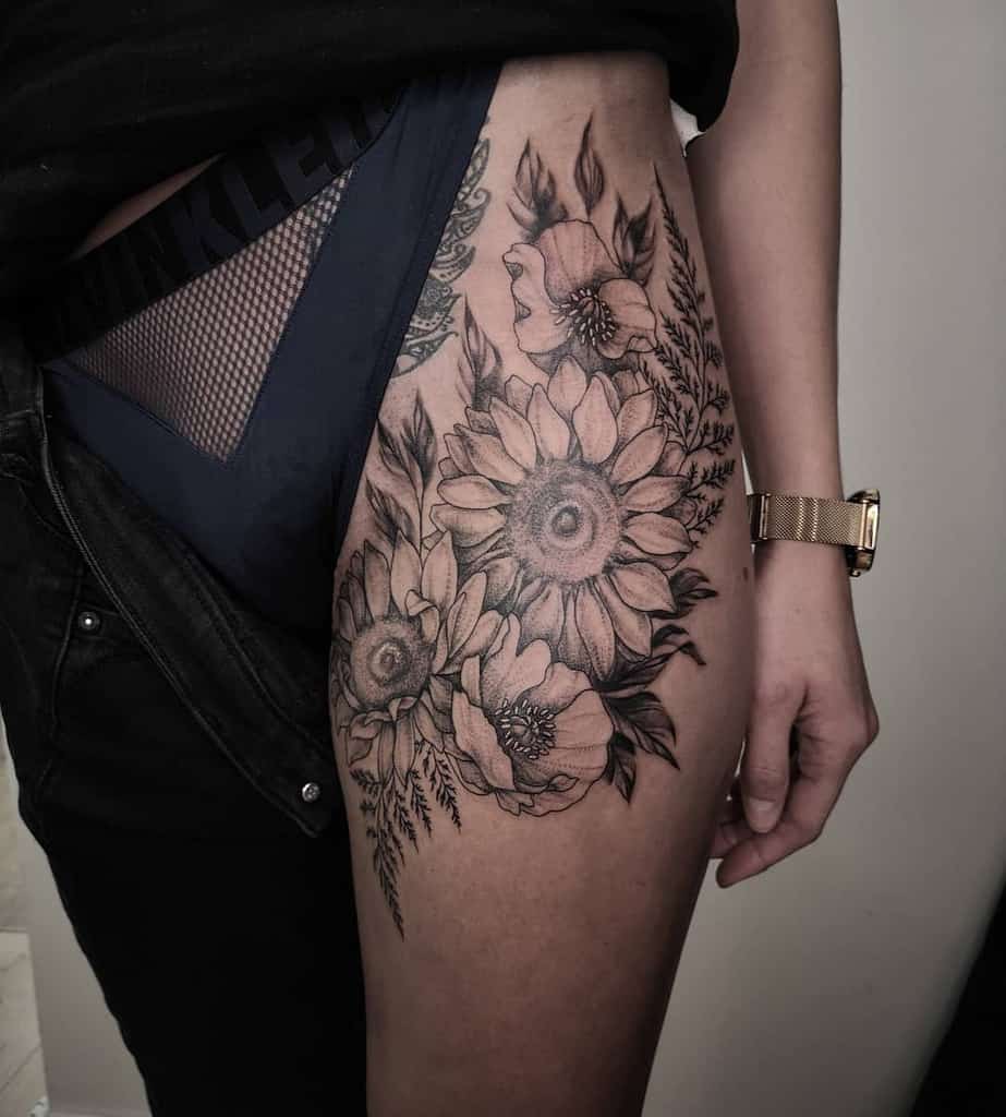 135+ Sunflower tattoo ideas: A reminder of joyful energy with you wherever you go