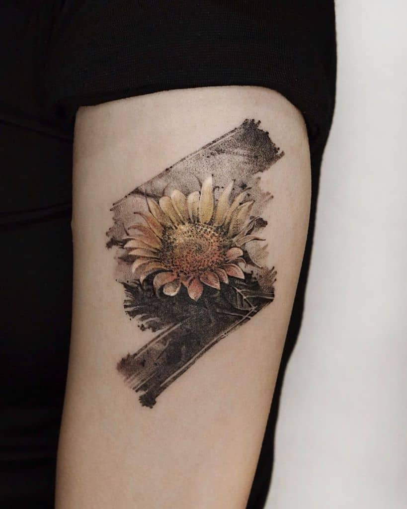 135+ Sunflower tattoo ideas: A reminder of joyful energy with you wherever you go