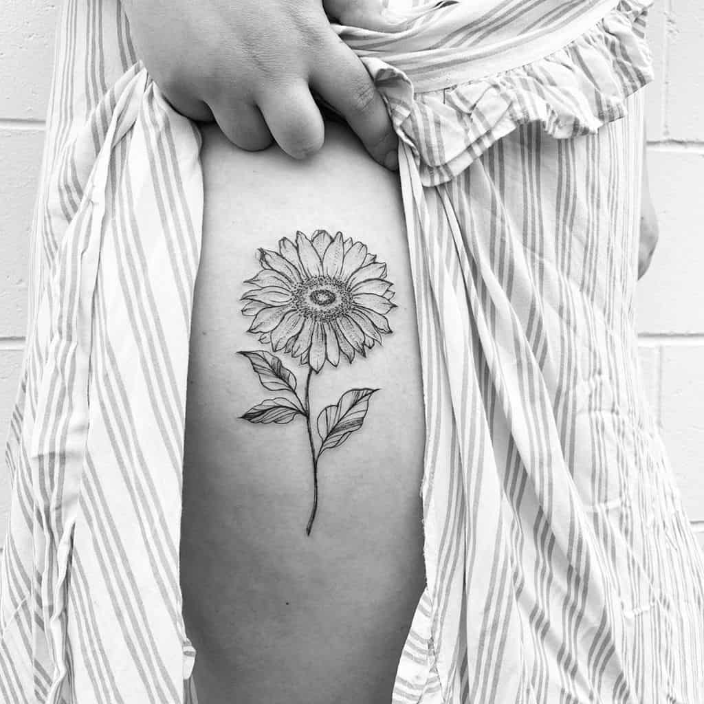 135+ Sunflower tattoo ideas: A reminder of joyful energy with you wherever you go