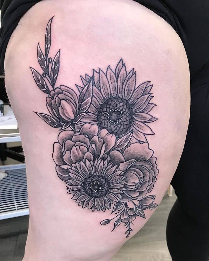 135+ Sunflower tattoo ideas: A reminder of joyful energy with you wherever you go