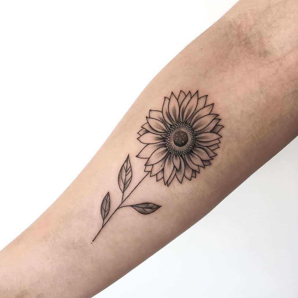 135+ Sunflower tattoo ideas: A reminder of joyful energy with you wherever you go