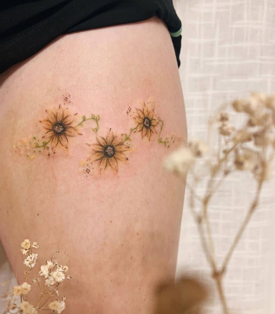 135+ Sunflower tattoo ideas: A reminder of joyful energy with you wherever you go