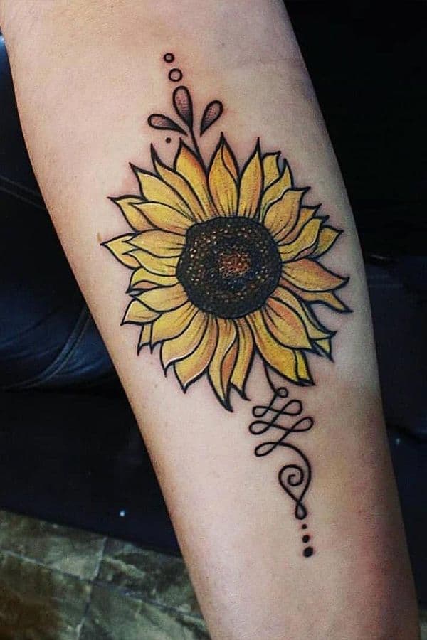 135+ Sunflower tattoo ideas: A reminder of joyful energy with you wherever you go