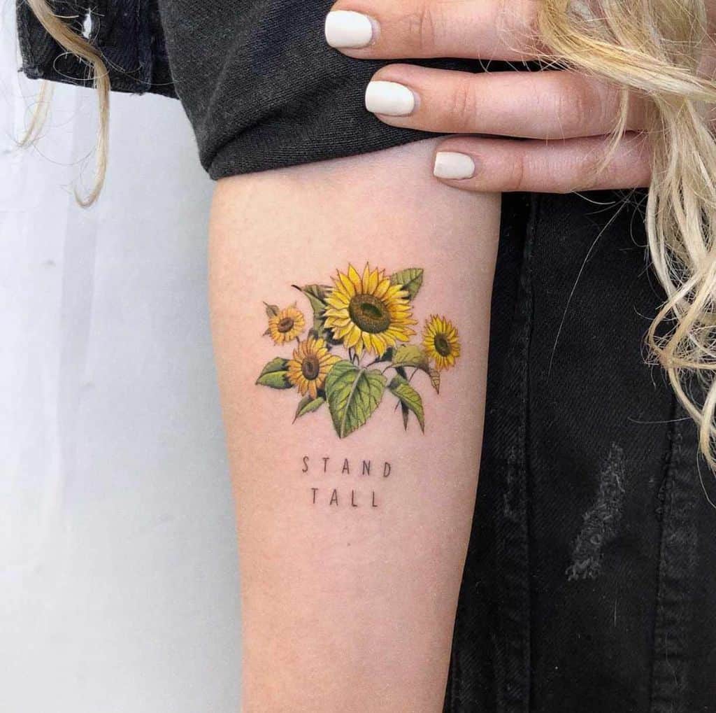 135+ Sunflower tattoo ideas: A reminder of joyful energy with you wherever you go