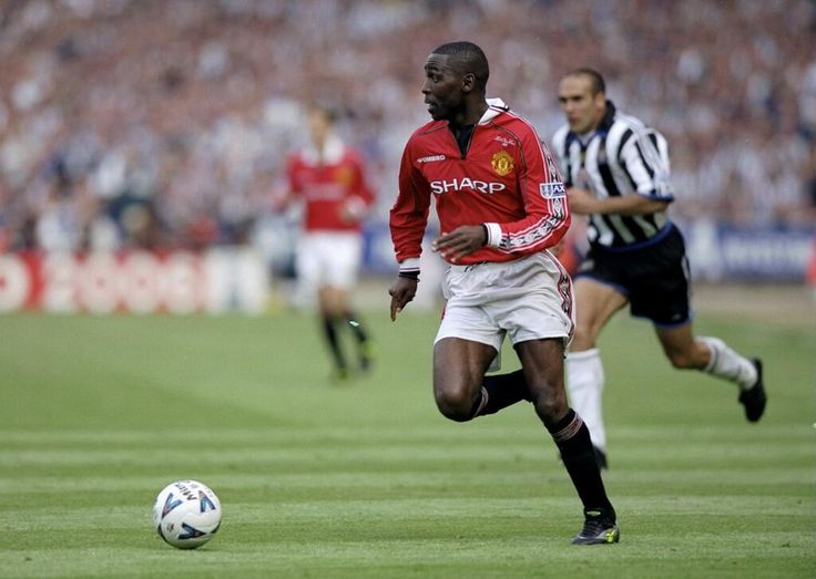 Andy Cole in the 1999 FA Cup final. | Manchester united football,  Manchester united football club, Manchester united