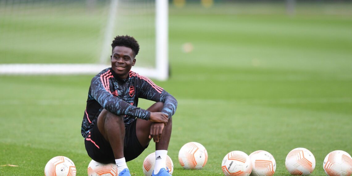 Arsenal striker Saka just made a nice gesture to give gifts to Nigerian children