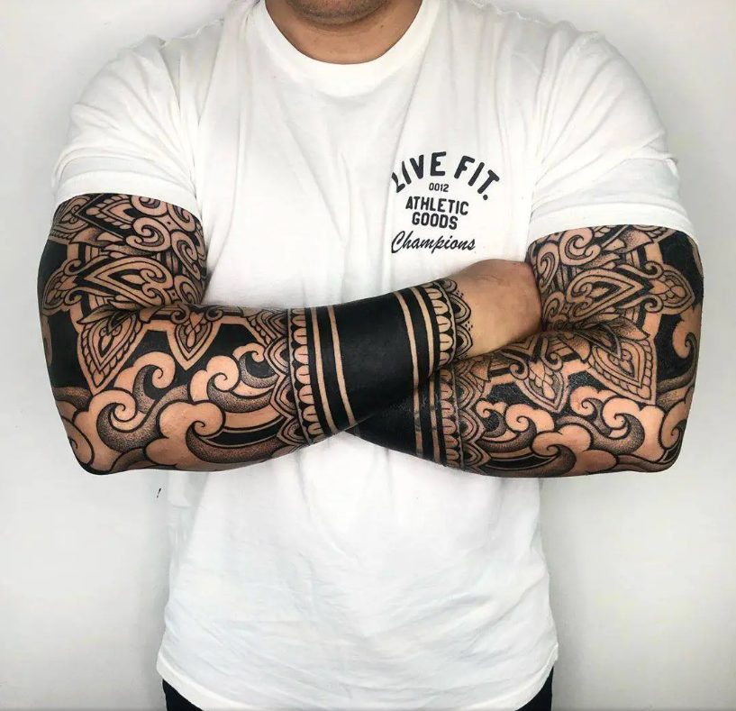 20 Striking Blackwork Tattoos For Both Men And Women.