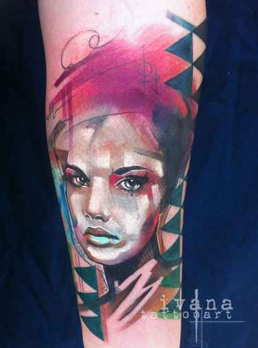 Unleashing The Artistic Brilliance Of Watercolor Tattoos With Ivana Belakova.