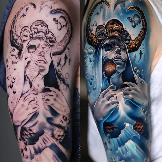 Exploring The Dynamic World Of Colorful Tattoo Artistry With Andres Acosta: A Masterful Artist Pushing The Boundaries Of Realism In Ink.