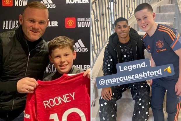 Like father, like son! Kai Rooney follows in the footsteps of father Wayne to help Man Utd destroy Man City