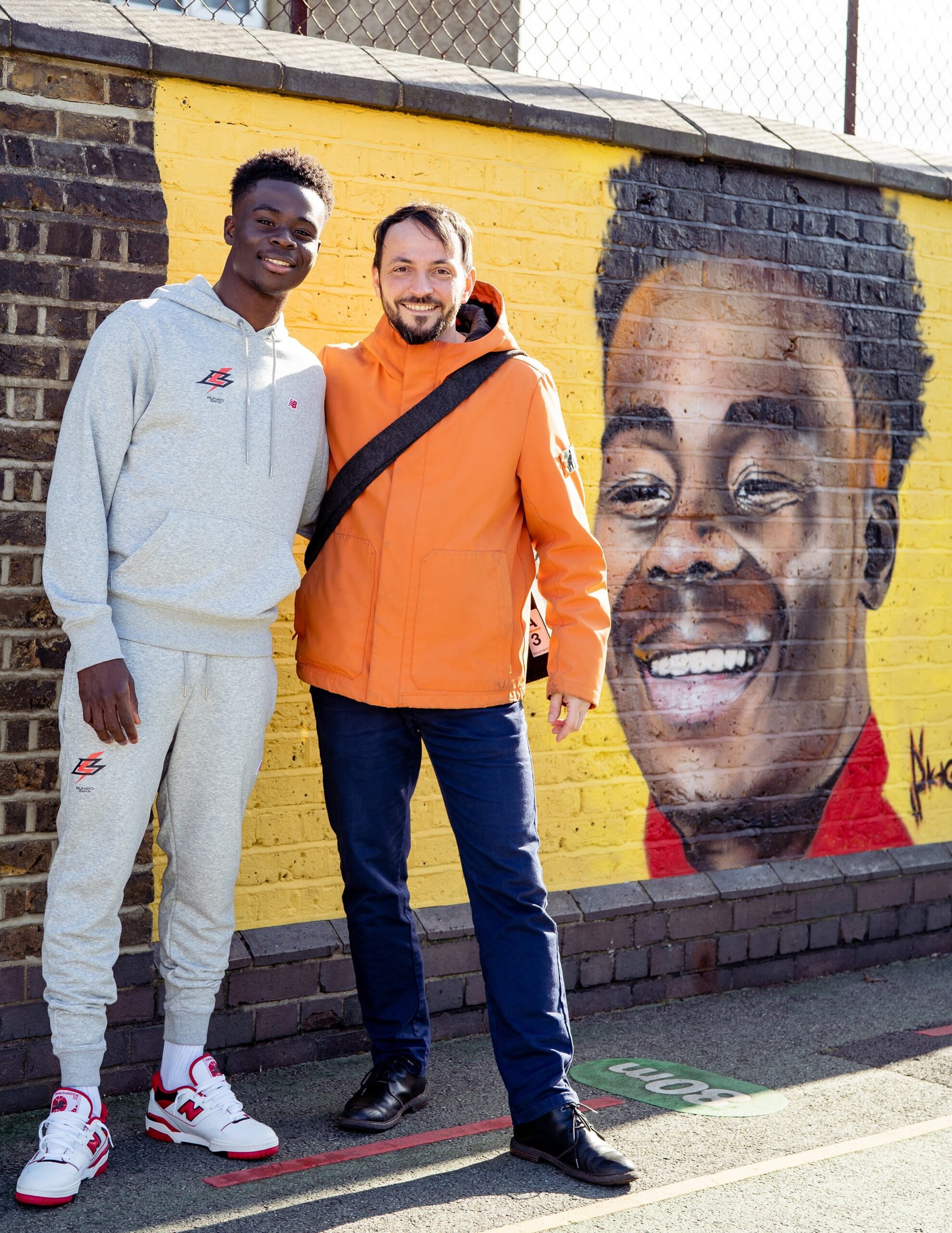 Bukayo Saka former pupil of The Edward Betham School makes a return visit