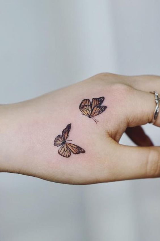 Butterfly tattoos that make 'heart arrhythmia'