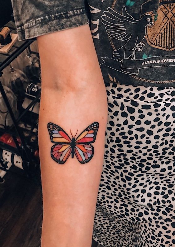 Butterfly tattoos that make 'heart arrhythmia'