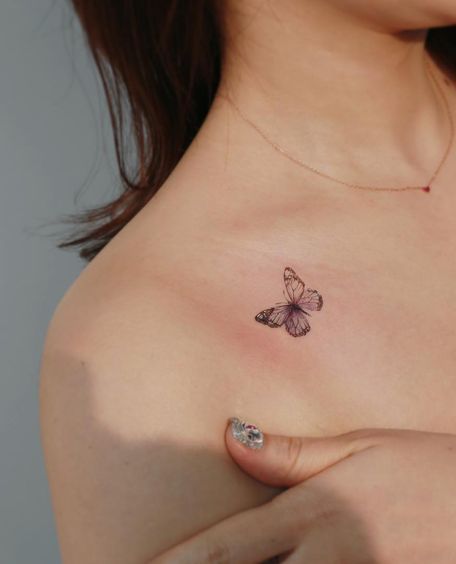 Butterfly tattoos that make 'heart arrhythmia'