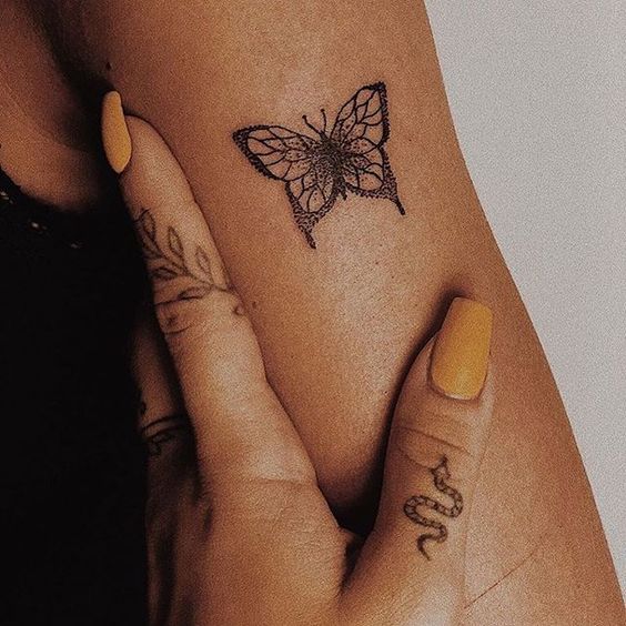 Butterfly tattoos that make 'heart arrhythmia'