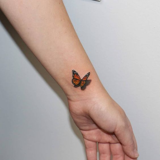 Butterfly tattoos that make 'heart arrhythmia'