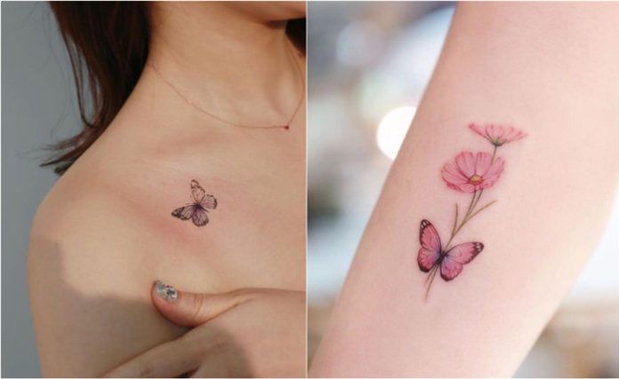 Butterfly tattoos that make 'heart arrhythmia'