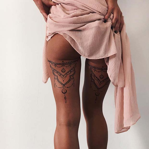 40 Back of Thigh Tattoo Ideas for Women - mysteriousevent.com