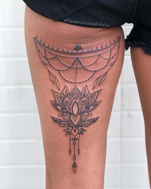 40 Back of Thigh Tattoo Ideas for Women - mysteriousevent.com