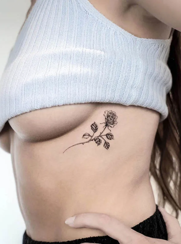 51 Stunning Rib Tattoos For ᴡᴏᴍᴇɴ with Meaning