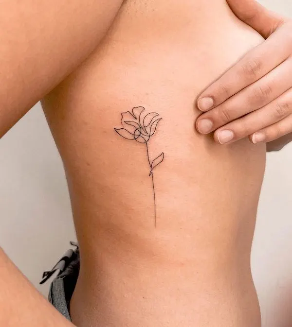 51 Stunning Rib Tattoos For ᴡᴏᴍᴇɴ with Meaning