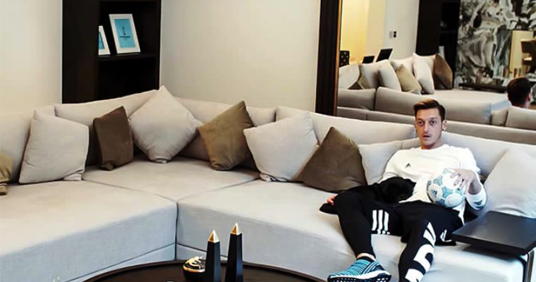 Inside the incredible £10m mansion of former Arsenal star Mesut Ozil, complete with cinema