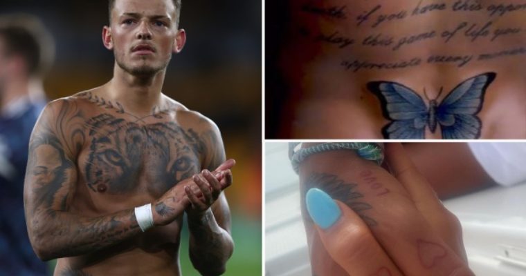 Arsenal star Ben White’s tattoos revealed, from butterfly on back and romantic heart on thumb to THROAT inkings