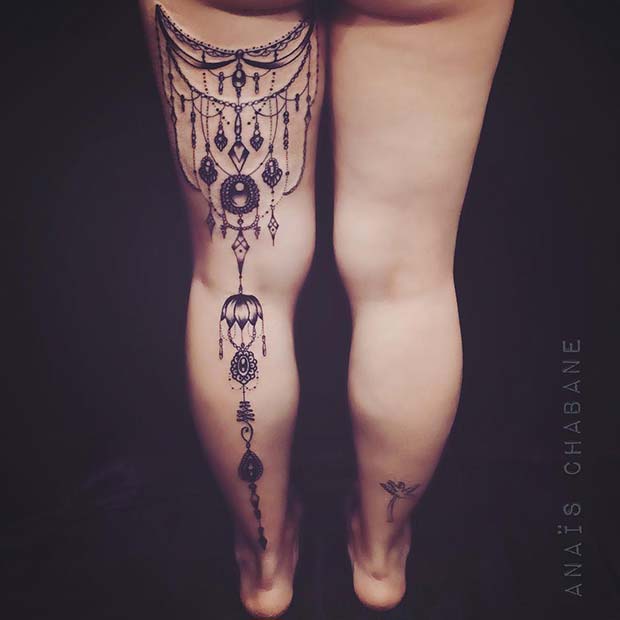 40 Back of Thigh Tattoo Ideas for Women - mysteriousevent.com