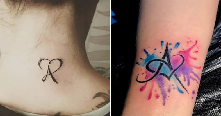 25 Stunning Tattoo Designs And Ideas Featuring The Letter A.