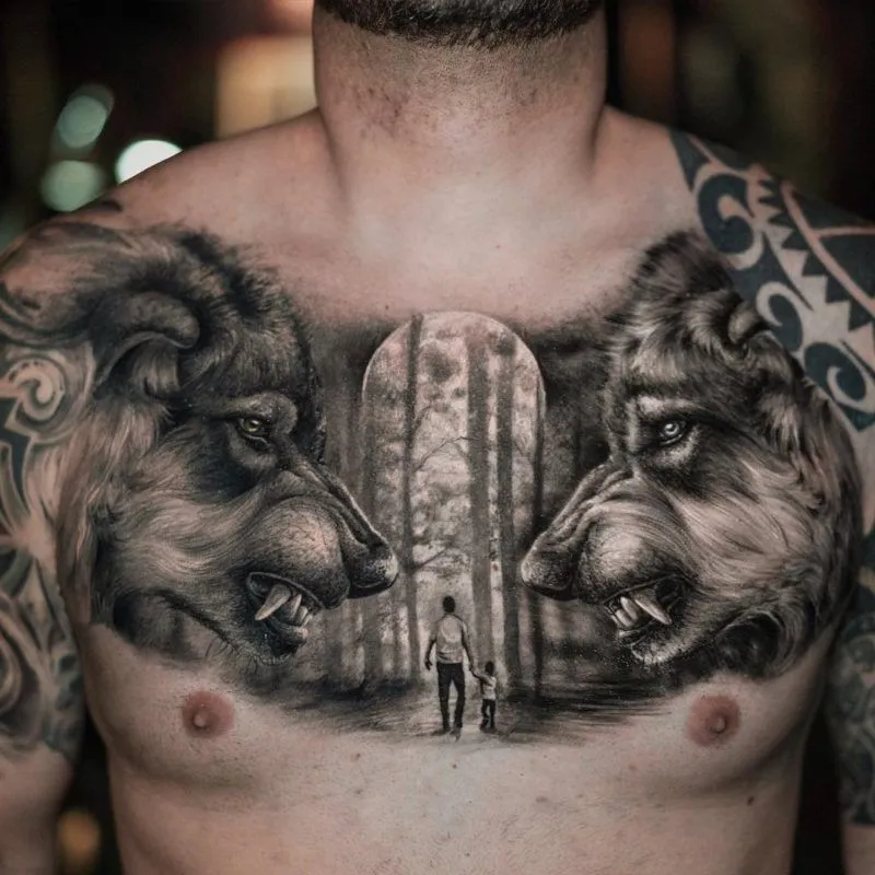 56+ Popular chest tattoos for men