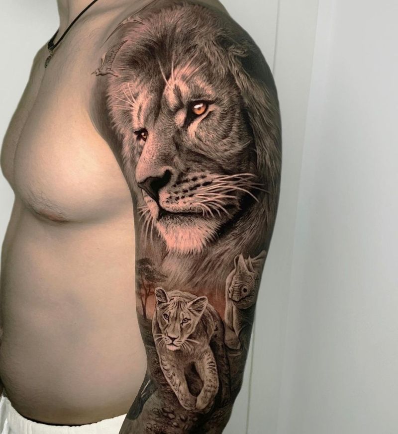 50+ eye-catching lion tattoos that'll make you want to get inked