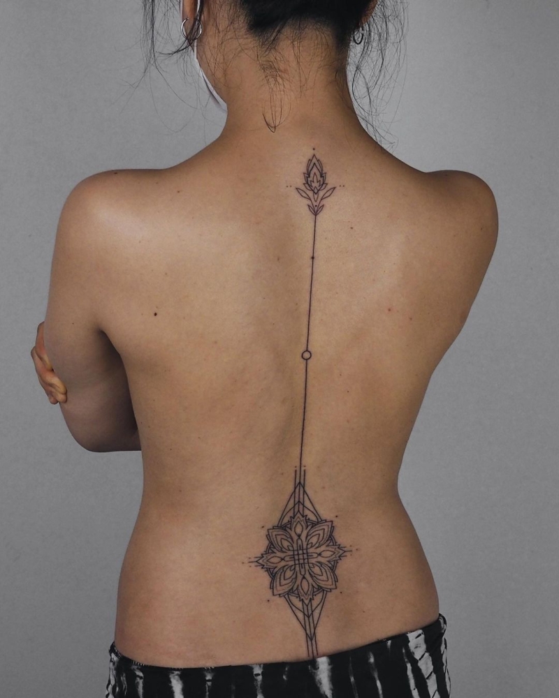 50+ of the Coolest Spine Tattoo Ideas Ever