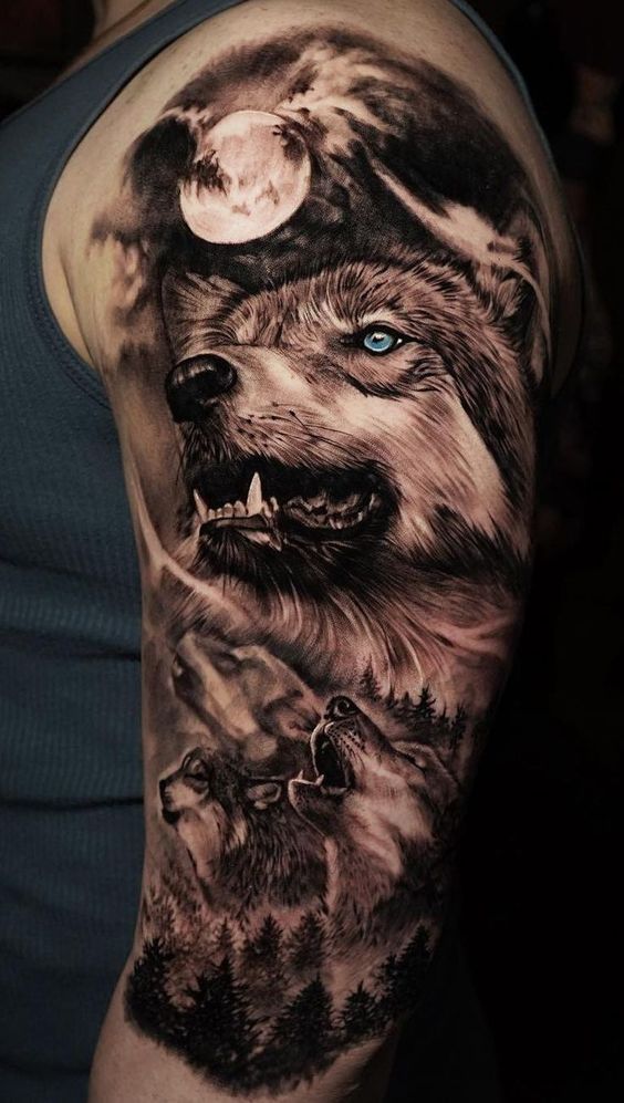 What is the meaning of the wolf tattoo?