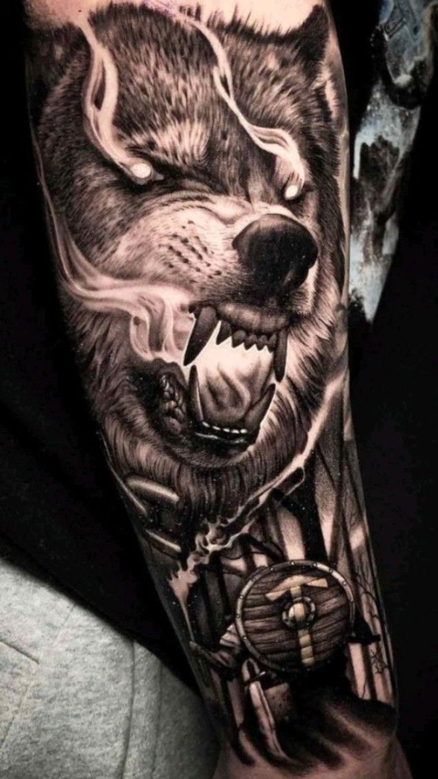 What is the meaning of the wolf tattoo?