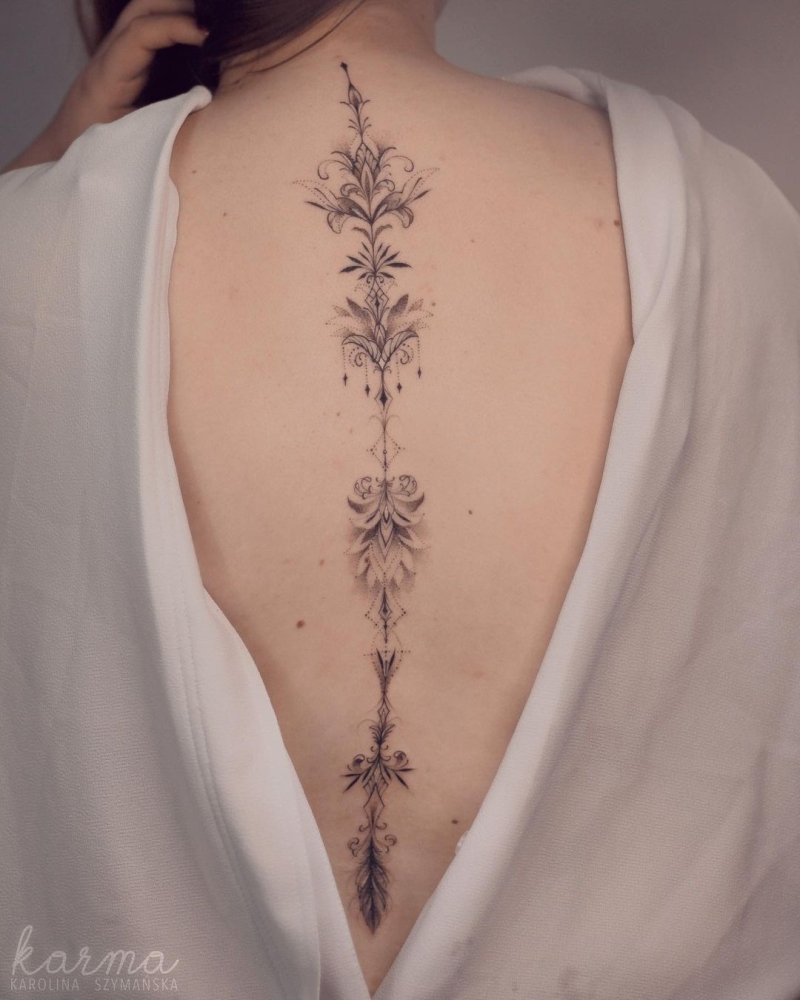 50+ of the Coolest Spine Tattoo Ideas Ever