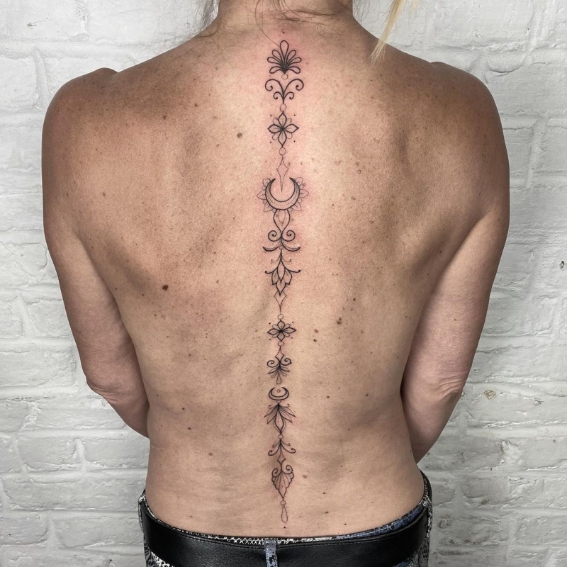 50+ of the Coolest Spine Tattoo Ideas Ever